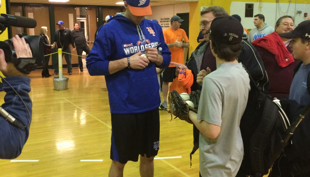 Steven Matz Hosts Pitching Clinic at Ward Melville