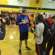 Steven Matz Hosts Pitching Clinic at Ward Melville