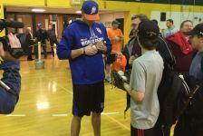 Steven Matz Hosts Pitching Clinic at Ward Melville