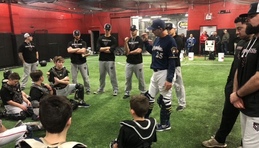 Milwaukee Brewers Catching Instructor Makes Guest Appearance at Seven Tool Catching Clinic