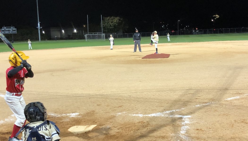 Syosset Braves’ Bats are Hot on Chilly Evening